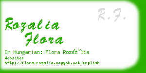 rozalia flora business card